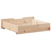 vidaXL Bettschubladen mit Rollen 2 Stk. 75x55x17 cm Massivholz Kiefer