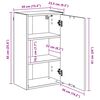 vidaXL Badezimmer Schrank Altholz 39 x 23,5 x 65 cm Holzwerkstoff