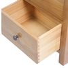 vidaXL Hohe Kommode mit Schubladen 45x32x110 cm Massivholz Eiche
