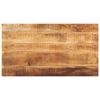 vidaXL Tischplatte 110x70x2,5 cm Rechteckig Raues Massivholz Mango