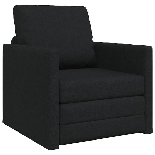 vidaXL Schlafsofa Schwarz 74 x 77 x 81 cm Stoff