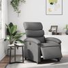 vidaXL Relaxsessel Elektrisch Grau Kunstleder