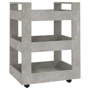 vidaXL K&uuml;chenwagen Betongrau 60x45x80 cm Holzwerkstoff