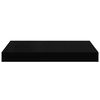 vidaXL Schweberegale 2 Stk. Hochglanz-Schwarz 40x23x3,8 cm MDF