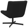 vidaXL Drehstuhl Schwarz 63 x 75 x 76 cm Schafsleder