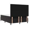 vidaXL Boxspringbett mit Matratze Schwarz 160 x 200 cm Stoff