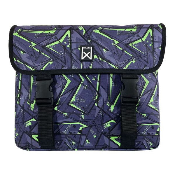 Willex Fahrradtaschen Eco 34 L Gr&uuml;n und Lila