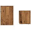 vidaXL Satztische 2 Stk. Altholz-Optik Holzwerkstoff
