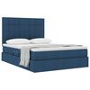 vidaXL Aufbewahrungsbett mit Matratze Blau 140 x 200 cm Polyester