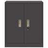 vidaXL Aufbewahrungsschrank Schwarz 60 x 40 x 70 cm Stahl