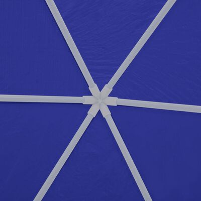 vidaXL Festzelt mit 6 Seitenwänden Blau 2x2 m