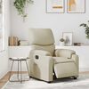 vidaXL Relaxsessel Elektrisch Creme Kunstleder