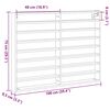 vidaXL Vitrine Schwarz Eichen-Optik 100 x 8,5 x 75 cm Holzwerkstoff