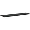 vidaXL Fensterbank Schwarz mit Holzmaserung 100 x 30 x 4,5 cm PVC