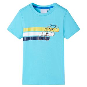 vidaXL Kinder-Kurzarmshirt Aqua 116