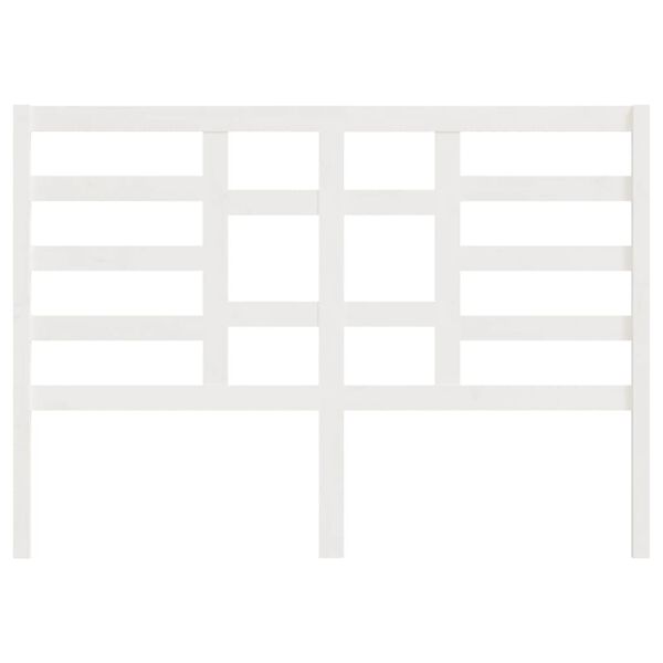 vidaXL Kopfteil Wei&szlig; 146x4x104 cm Massivholz Kiefer