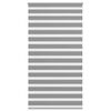 vidaXL Zebra-Rollo 120,9 x 230 cm, Stoffbreite 116,7 cm, grau