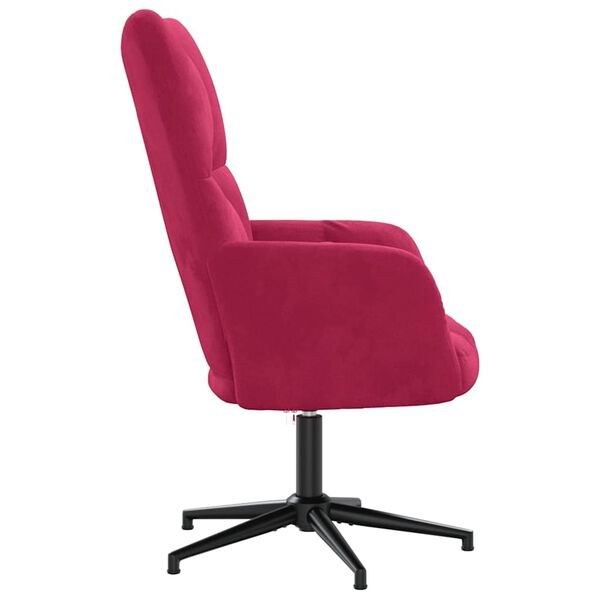 vidaXL Relaxsessel Weinrot Samt