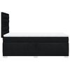 vidaXL Boxspringbett mit Matratze Schwarz 90x190 cm Stoff
