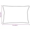 vidaXL Kopfkissen mit Kissen 2 pcs Wei&szlig; 50 x 75 cm Feder