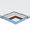 vidaXL Kokosnuss Topper Wei&szlig; 70 x 200 cm Jacquard-Stoff