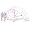 vidaXL Pool-Dome Gr&uuml;n 592 x 590 x 275 cm