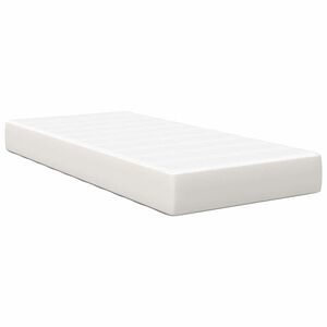 vidaXL Bettmatratze mit Matratze Creme 90 x 190 cm Stoff