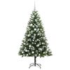 vidaXL K&uuml;nstlicher schwenkbarer Weihnachtsbaum mit flockigem Schnee