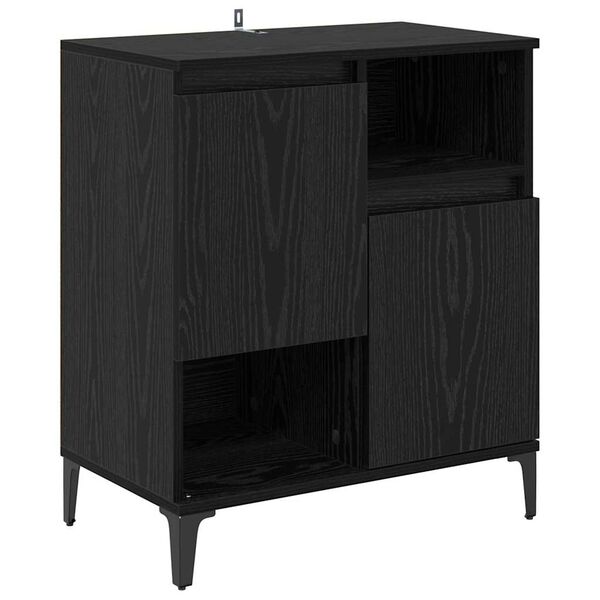 vidaXL Sideboards 3 pcs Schwarz Eichen-Optik 60 x 35 x 70 cm