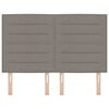 vidaXL Kopfteil mit Kopfteil Taupe 160 cm Kunstleder