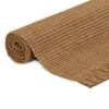 vidaXL Teppichl&auml;ufer mit Fransen 60x200 cm Jute