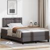 vidaXL Boxspringbett mit Matratze Grau 120 x 200 cm Kunstleder