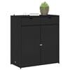 vidaXL Gartenschrank Schwarz 105x55x113 cm Poly Rattan