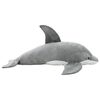 vidaXL Delfin Kuscheltier Pl&uuml;sch Grau