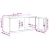 vidaXL Aufbewahrungsschrank Anthrazit 90 x 40 x 40 cm Stahl