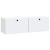 vidaXL Wandmontierter TV-Schrank 98 x 31 x 30 cm Wei&szlig; Holzwerkstoff
