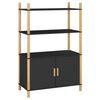 vidaXL Highboard Schwarz 80x40x121 cm Holzwerkstoff
