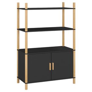 vidaXL Highboard Schwarz 80x40x121 cm Holzwerkstoff