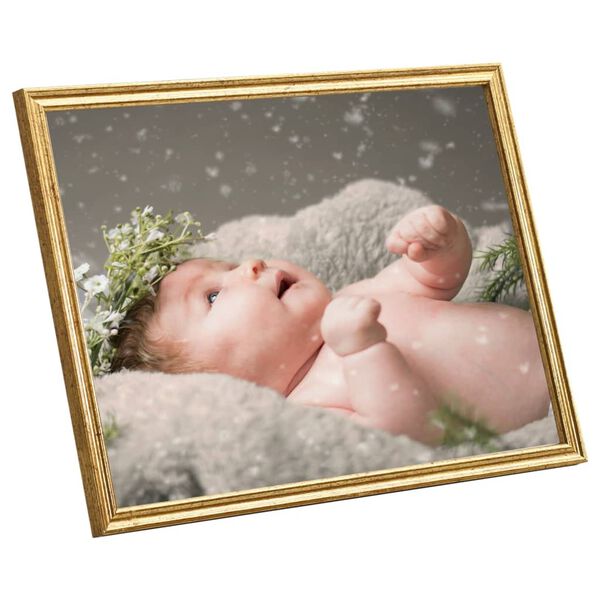 vidaXL Bilderrahmen Collage 5 Stk. f&uuml;r Tisch Golden 15x21 cm MDF