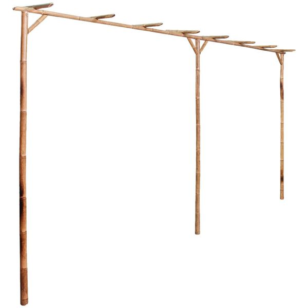 vidaXL Pergola Bambus 385 x 40 x 205 cm