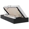 vidaXL Ottoman Bettgestell mit Speicher Schwarz 90 x 190 cm Kunstleder
