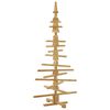 vidaXL Holz Weihnachtsbaum mit St&auml;nder Braun 150 cm Massivholz Kiefer