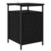 vidaXL Nachttisch 2 pcs Schwarz Eichen-Optik 40 x 42 x 60cm