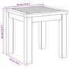 vidaXL Beistelltisch Braun 35 x 35 x 34 cm Massivholz Akazie