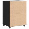 vidaXL Schrank mit Regal Schwarz Eichen-Optik 60 x 48 x 74,5 cm
