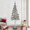 vidaXL Weihnachtsbaum mit 300 LEDs Wei&szlig; 210 cm PE und Stahl