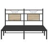 vidaXL Bettgestell ohne Matratze Sonoma-Eiche 150x200 cm Holzwerkstoff