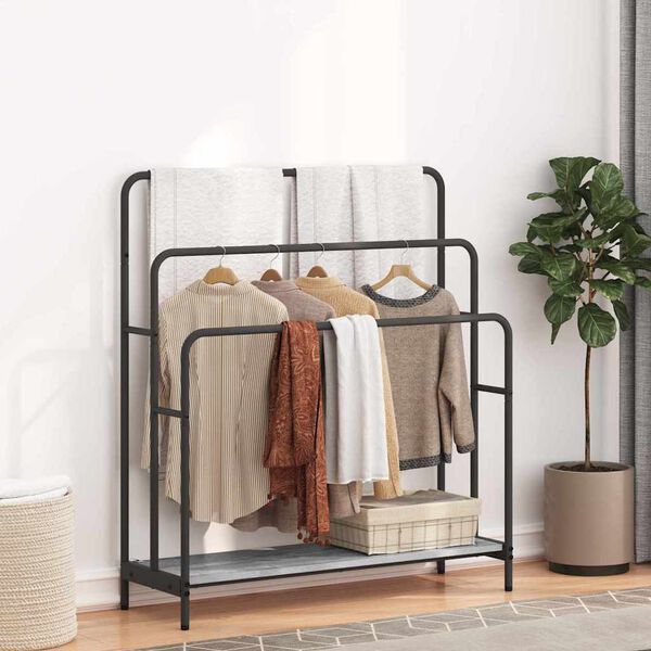 vidaXL Kleiderst&auml;nder Graues Sonoma 90 x 30 x 100,5 cm Holzwerkstoff