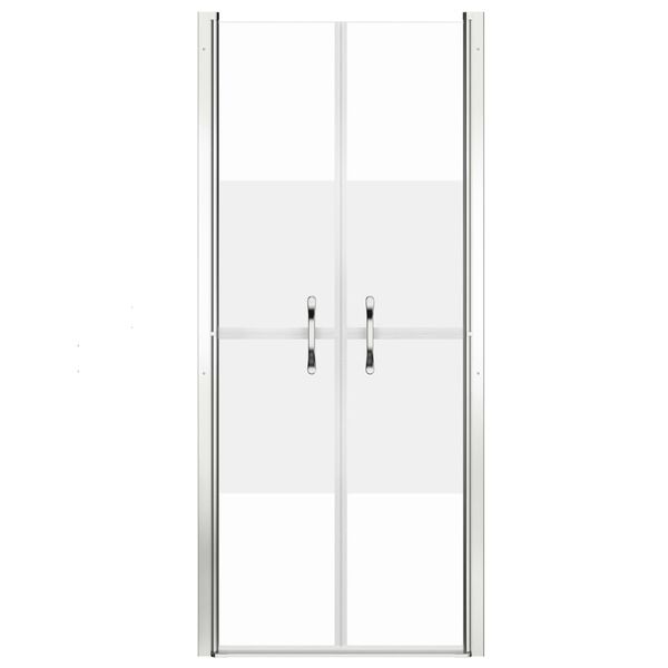 vidaXL Duscht&uuml;r Halbmatt ESG 101x190 cm