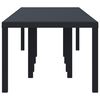 vidaXL Gartentisch Anthrazit 300 x 100 x 73 cm Poly-Rattan